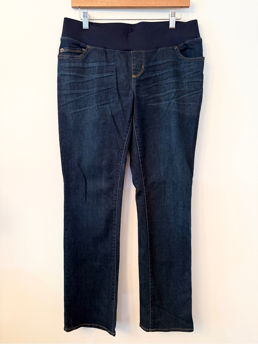 Liz Lange Maternity Under Belly Jeans Size 6 Dark Wash